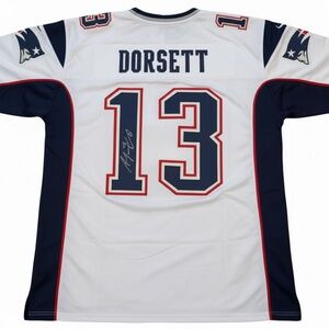 NFL New England Patriots White/Navy/Red Chris Dorsett #13 Jersey